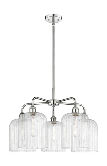 Ballston Five Light Chandelier in Polished Chrome (405|516-5CR-PC-G559-8SDY)