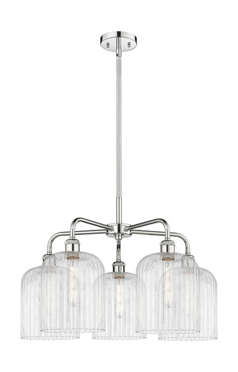 Ballston Five Light Chandelier in Polished Chrome (405|516-5CR-PC-G559-8CL)