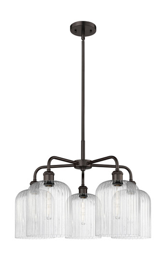 Ballston Five Light Chandelier in Oil Rubbed Bronze (405|516-5CR-OB-G559-8SDY)