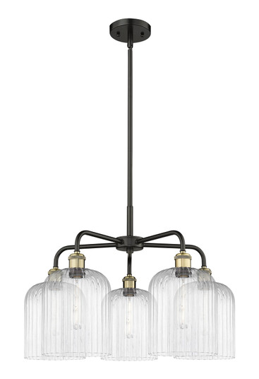 Ballston Five Light Chandelier in Black Antique Brass (405|516-5CR-BAB-G559-8CL)