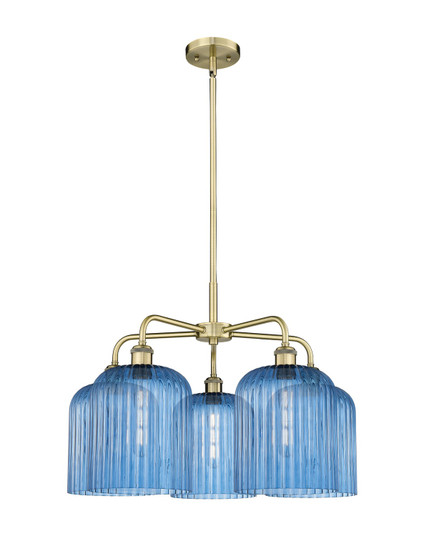Ballston Five Light Chandelier in Antique Brass (405|516-5CR-AB-G559-8BL)
