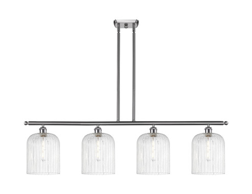 Ballston Four Light Island Pendant in Brushed Satin Nickel (405|516-4I-SN-G559-8SDY)