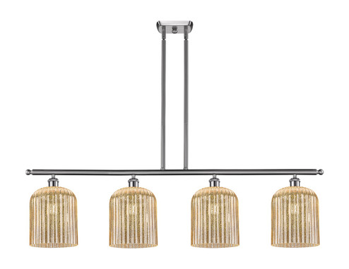 Ballston Four Light Island Pendant in Brushed Satin Nickel (405|516-4I-SN-G559-8ME)
