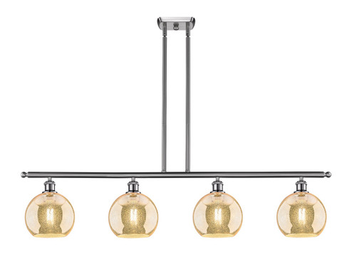 Ballston Four Light Island Pendant in Brushed Satin Nickel (405|516-4I-SN-G128-8)