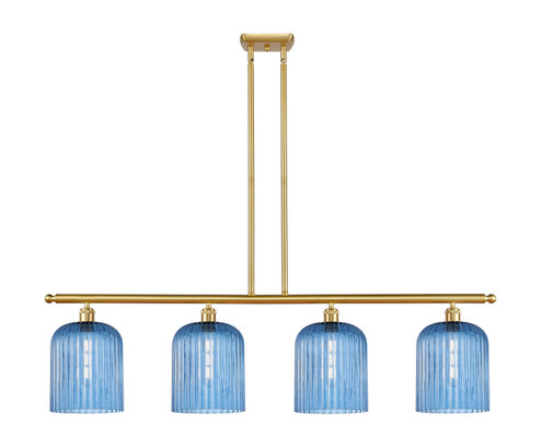 Ballston Four Light Island Pendant in Satin Gold (405|516-4I-SG-G559-8BL)