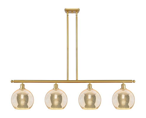Ballston Four Light Island Pendant in Satin Gold (405|516-4I-SG-G128-10)