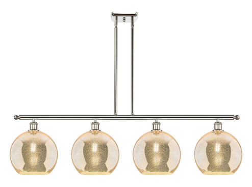 Ballston Four Light Island Pendant in Polished Nickel (405|516-4I-PN-G128-10)