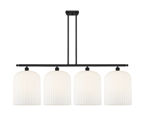 Ballston Four Light Island Pendant in Matte Black (405|516-4I-BK-G559-12GWH)