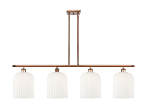 Ballston Four Light Island Pendant in Antique Copper (405|516-4I-AC-G559-8GWH)