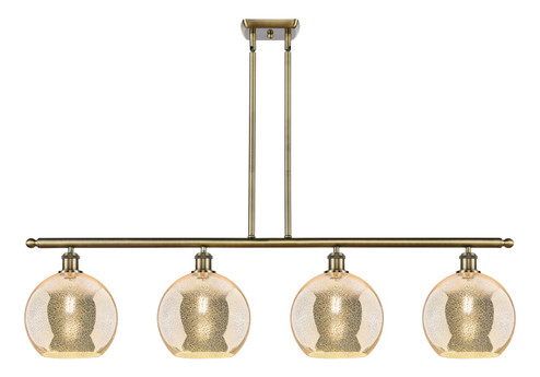 Ballston Four Light Island Pendant in Antique Brass (405|516-4I-AB-G128-10)