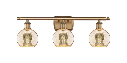 Ballston Three Light Bath Vanity in Brushed Brass (405|516-3W-BB-G128-6)