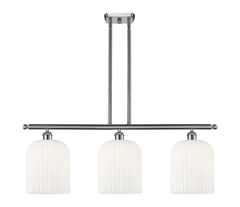 Ballston Three Light Island Pendant in Brushed Satin Nickel (405|516-3I-SN-G559-8GWH)