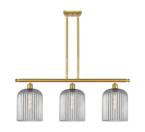 Ballston Three Light Island Pendant in Satin Gold (405|516-3I-SG-G559-8SM)