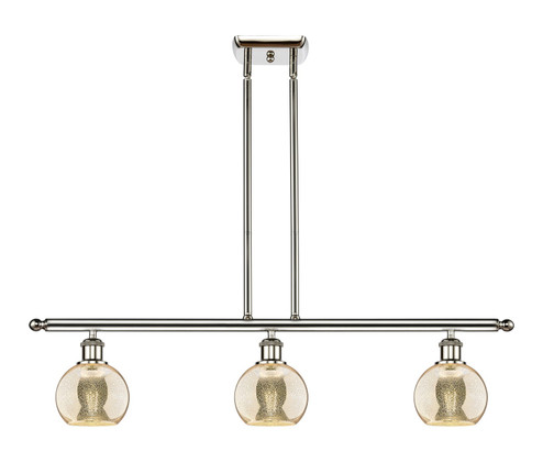 Ballston Three Light Island Pendant in Polished Nickel (405|516-3I-PN-G128-6)