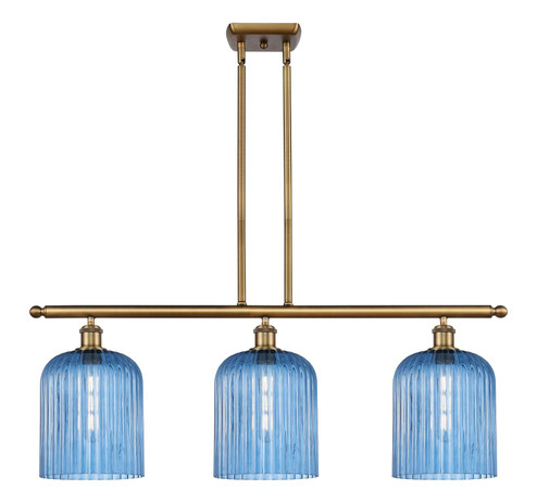 Ballston Three Light Island Pendant in Brushed Brass (405|516-3I-BB-G559-8BL)
