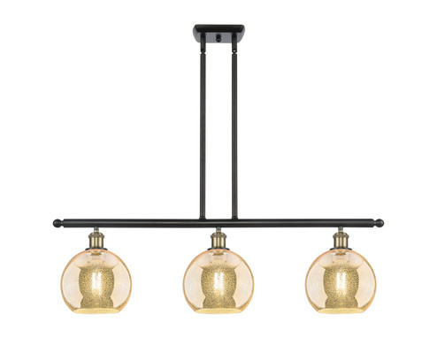 Ballston Three Light Island Pendant in Black Antique Brass (405|516-3I-BAB-G128-8)