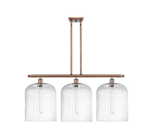 Ballston Three Light Island Pendant in Antique Copper (405|516-3I-AC-G559-12CL)