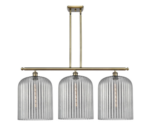 Ballston Three Light Island Pendant in Antique Brass (405|516-3I-AB-G559-12SM)