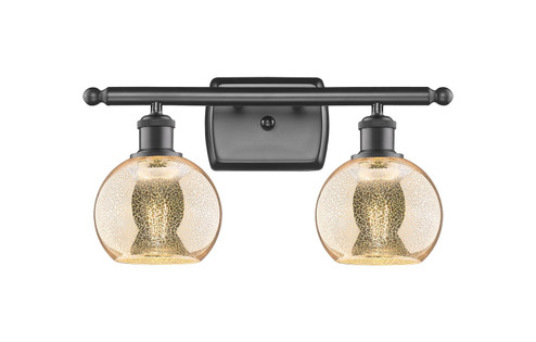 Ballston Two Light Bath Vanity in Oil Rubbed Bronze (405|516-2W-OB-G128-6)