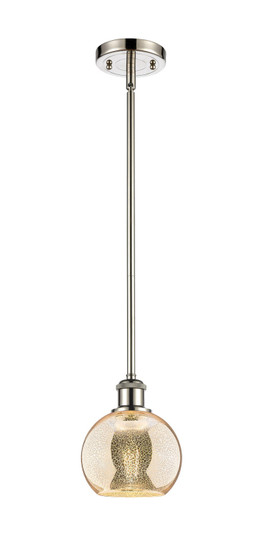 Ballston One Light Mini Pendant in Polished Nickel (405|516-1S-PN-G128-6)
