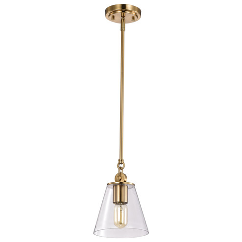 Dover One Light Pendant in Vintage Brass (72|60-7410)