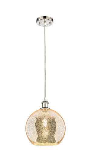 Ballston One Light Mini Pendant in Polished Nickel (405|516-1P-PN-G128-10)