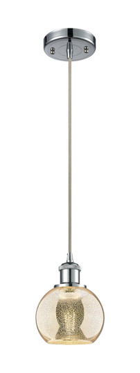 Ballston One Light Mini Pendant in Polished Chrome (405|516-1P-PC-G128-6)