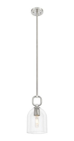 Downtown Urban One Light Mini Pendant in Satin Nickel (405|485-1S-SN-G487-6CL)