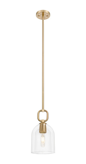 Downtown Urban One Light Mini Pendant in Champagne Bronze (405|485-1S-CB-G487-6CL)