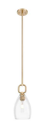 Downtown Urban One Light Mini Pendant in Champagne Bronze (405|485-1S-CB-G485-6CL)