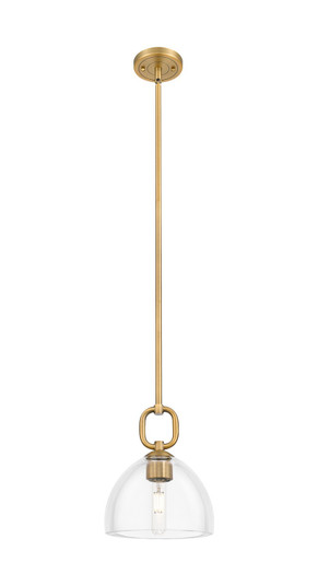 Downtown Urban One Light Mini Pendant in Brushed Brass (405|485-1S-BB-G486-8CL)