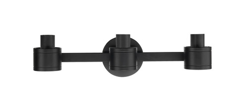 Downtown Urban Three Light Bath Vanity in Matte Black (405|467-3W-BK)