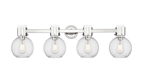 Downtown Urban Four Light Bath Vanity in Polished Nickel (405|464-4W-PN-G464B-7SDY)