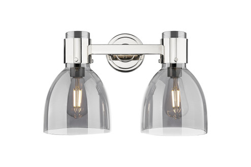 Downtown Urban Two Light Bath Vanity in Polished Nickel (405|464-2W-PN-G464D-7SM)