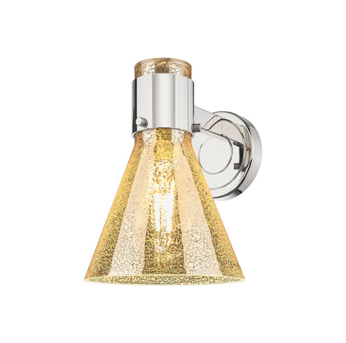 Downtown Urban One Light Wall Sconce in Polished Nickel (405|464-1W-PN-G464C-7ME)