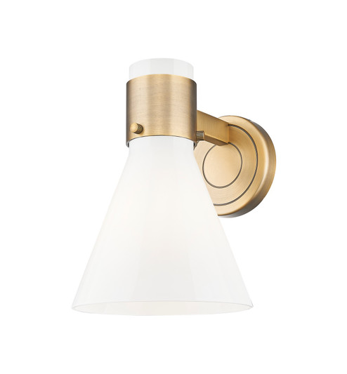 Downtown Urban One Light Wall Sconce in Brushed Brass (405|464-1W-BB-G464C-7GW)