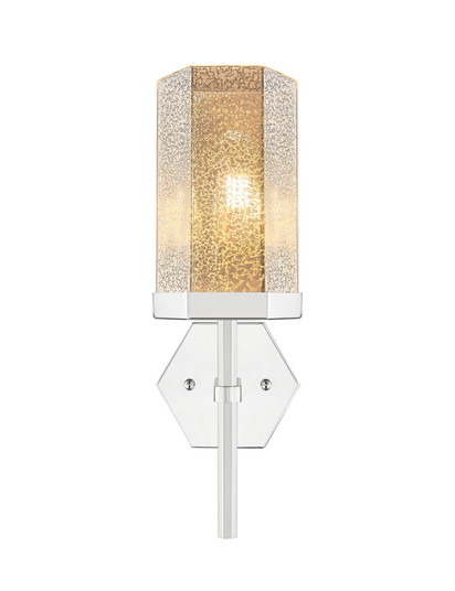 Downtown Urban One Light Wall Sconce in Polished Nickel (405|463-1W-PN-G463-8ME)