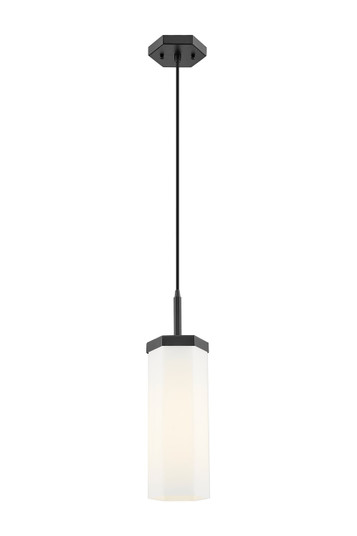 Downtown Urban One Light Pendant in Matte Black (405|463-1P-BK-G463-12WH)