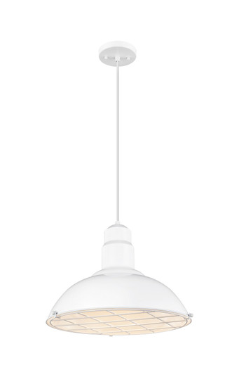 Downtown Urban One Light Pendant in White (405|455-1P-16W)