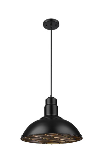 Langston One Light Pendant in Matte Black (405|455-1P-16BK)