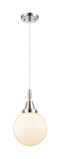 Caden One Light Pendant in Polished Nickel (405|447-1P-PN-G201-8)