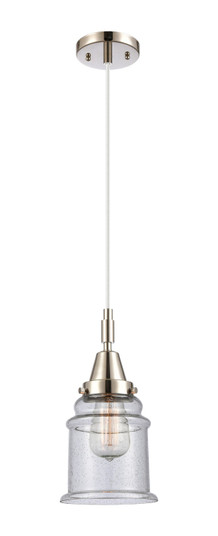Caden One Light Mini Pendant in Polished Nickel (405|447-1P-PN-G184)