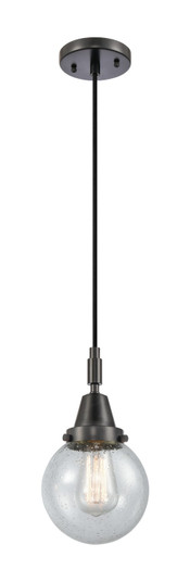 Caden One Light Mini Pendant in Matte Black (405|447-1P-BK-G204-6)