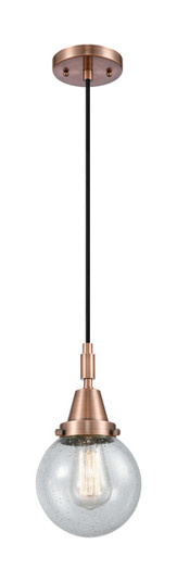 Caden One Light Mini Pendant in Antique Copper (405|447-1P-AC-G204-6)