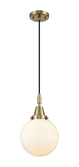 Caden One Light Mini Pendant in Antique Brass (405|447-1P-AB-G201-8)