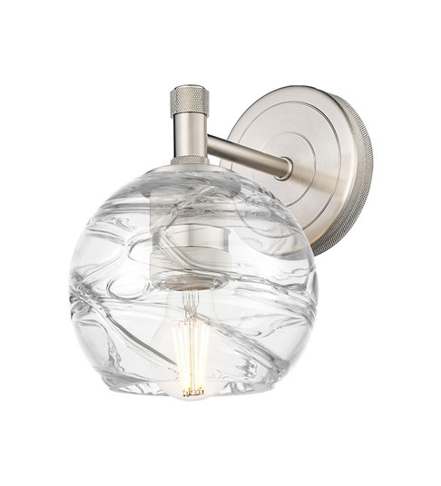 Downtown Urban One Light Wall Sconce in Satin Nickel (405|434-1W-SN-G1213-6CL)