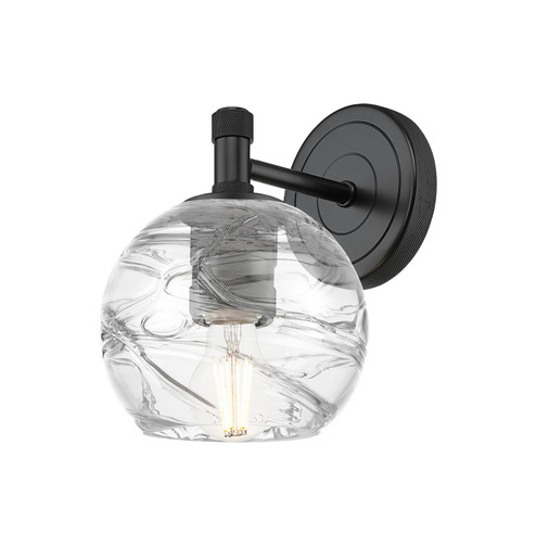 Downtown Urban One Light Wall Sconce in Matte Black (405|434-1W-BK-G1213-6CL)