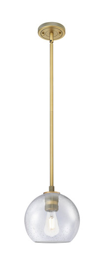 Downtown Urban One Light Pendant in Brushed Brass (405|434-1S-BB-G124-8)