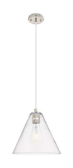 Downtown Urban One Light Pendant in Polished Nickel (405|434-1P-PN-GBC-122)