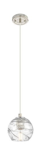 Downtown Urban One Light Pendant in Polished Nickel (405|434-1P-PN-G1213-6CL)